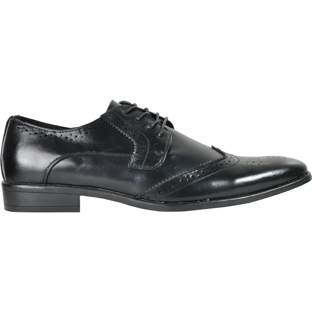 BRAVO Men Dress Shoe KING-2 Wingtip Oxford Shoe - Modz Designs