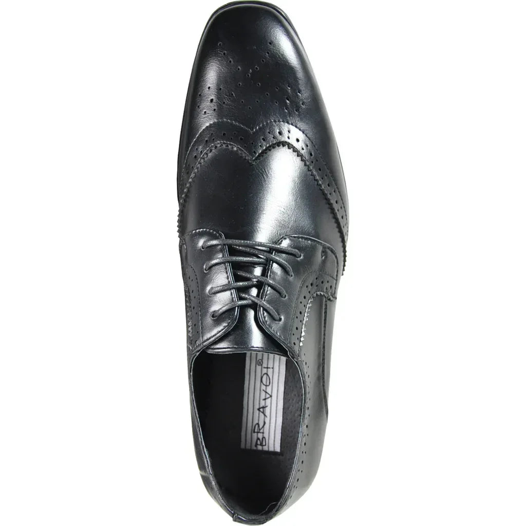 BRAVO Men Dress Shoe KING-2 Wingtip Oxford Shoe - Modz Designs