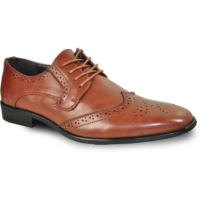 BRAVO Men Dress Shoe KING-2 Wingtip Oxford Shoe - Modz Designs