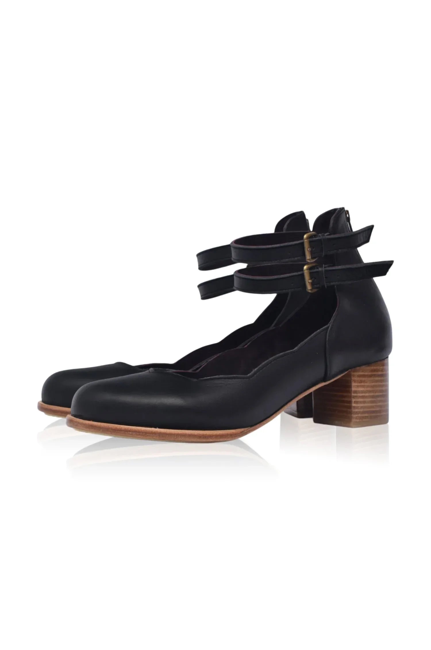 Lily Valley Leather Heels - Modz Designs