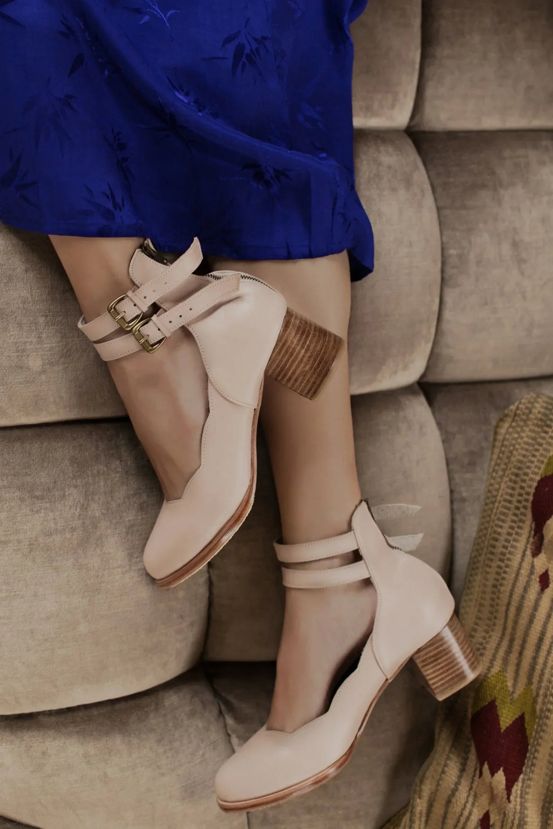 Lily Valley Leather Heels - Modz Designs