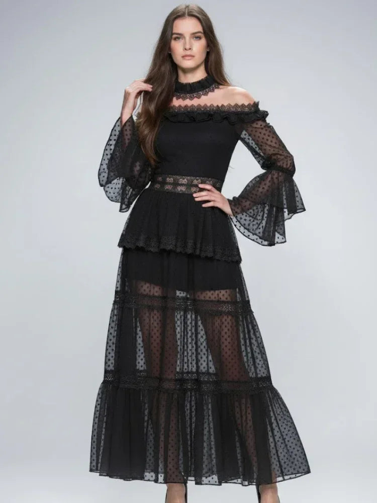 Long Black Party Dress MEATPACKING: Prêt-à-Porter Line BYMANYC ® New York - Modz Designs