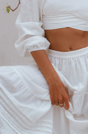 Mumbai Maxi Linen Skirt