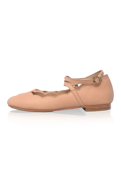 Myrelle Criss-Cross Leather Ballet Flats - Modz Designs