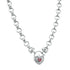 925 Sterling Silver Plated 10mm Belcher Chain Necklace with a Red Filigree Locket - USA Made - Modz Designs