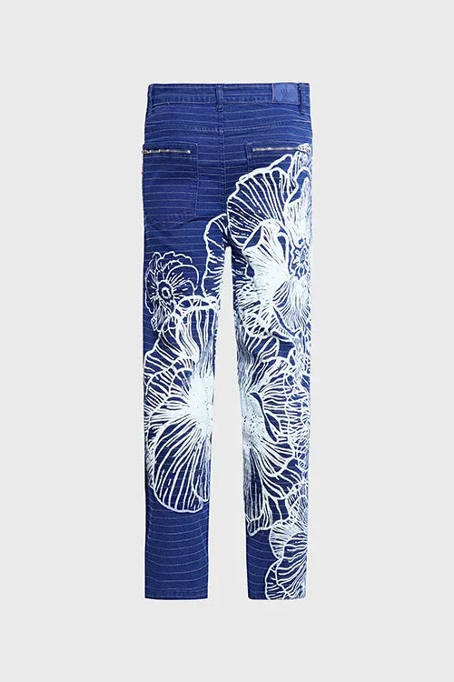 Eternal Big Flowers Jeans - Modz Designs