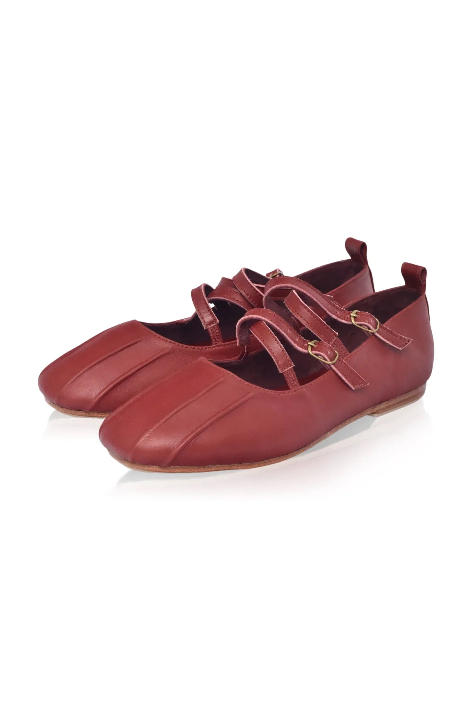 Obsession Criss Cross Leather Flats - Modz Designs