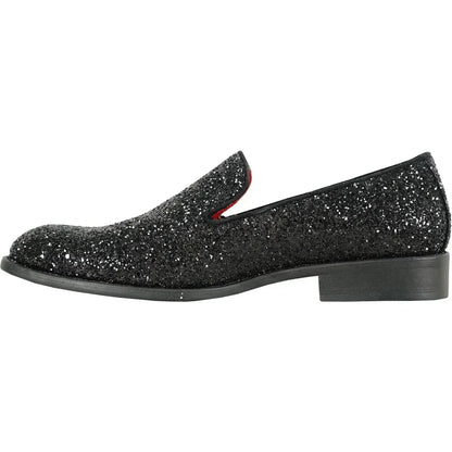 BRAVO Men Dress Shoe PROM-8 Loafer Shoe for Prom &amp; Wedding Black - Modz Designs