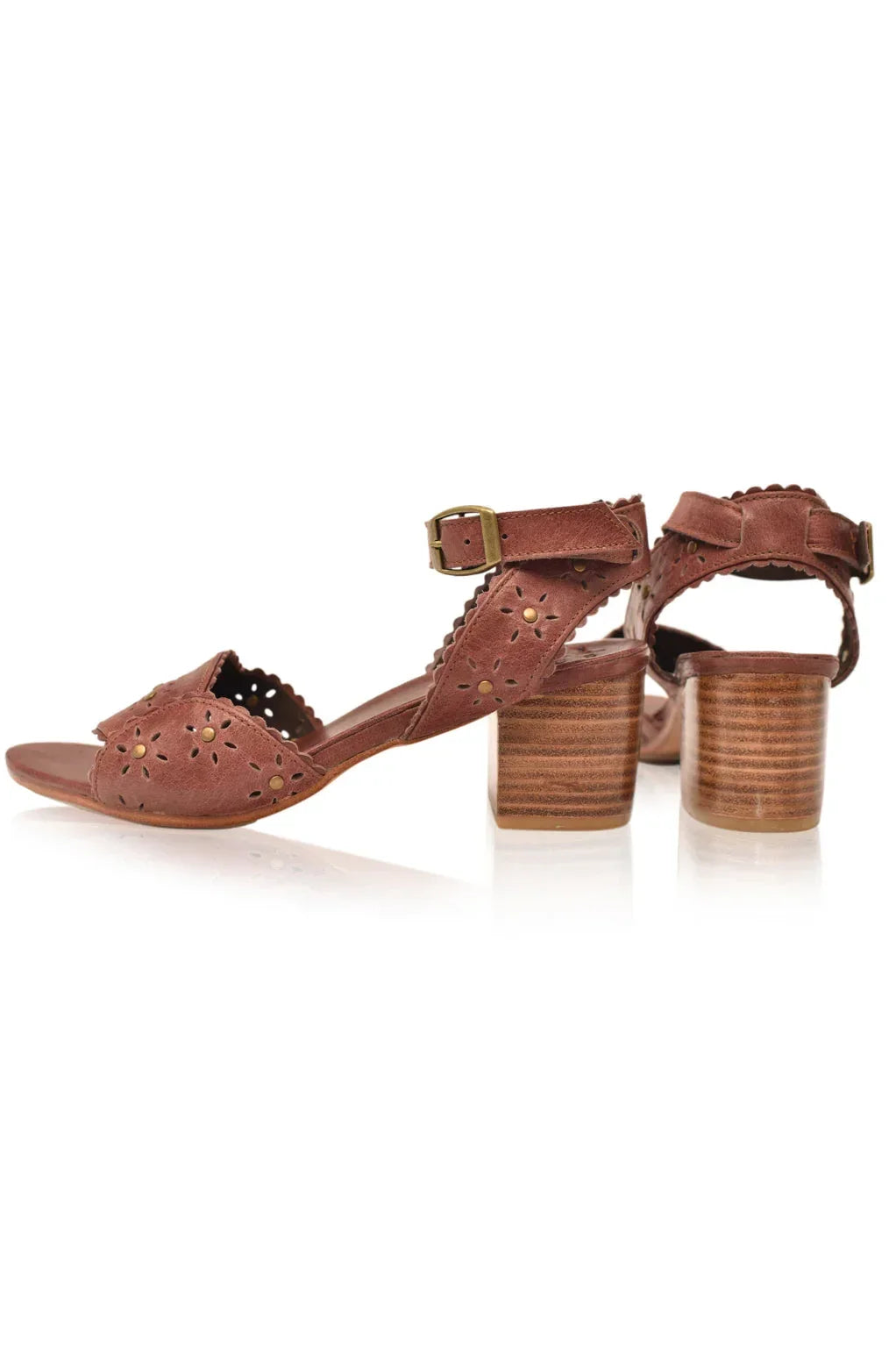 Paloma Leather Heel Sandals - Modz Designs