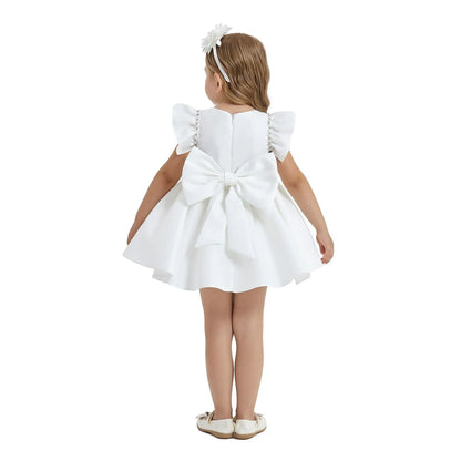 girls formal satin dress