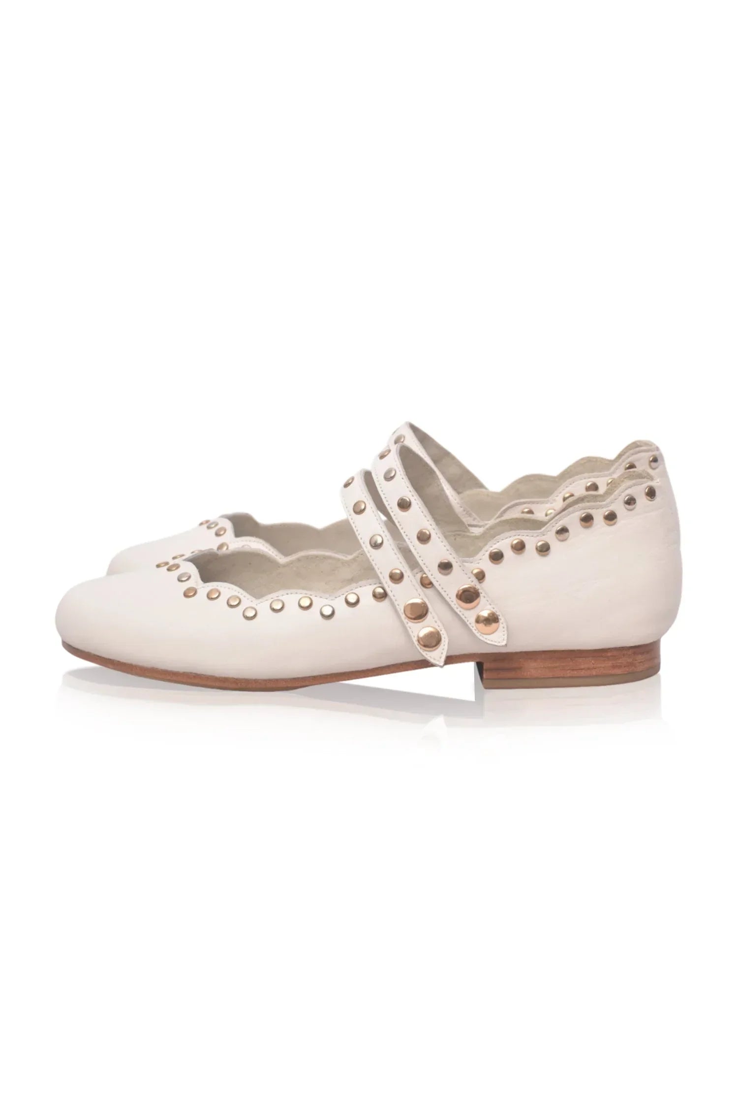 Remy Studded Leather Ballet Flats - Modz Designs
