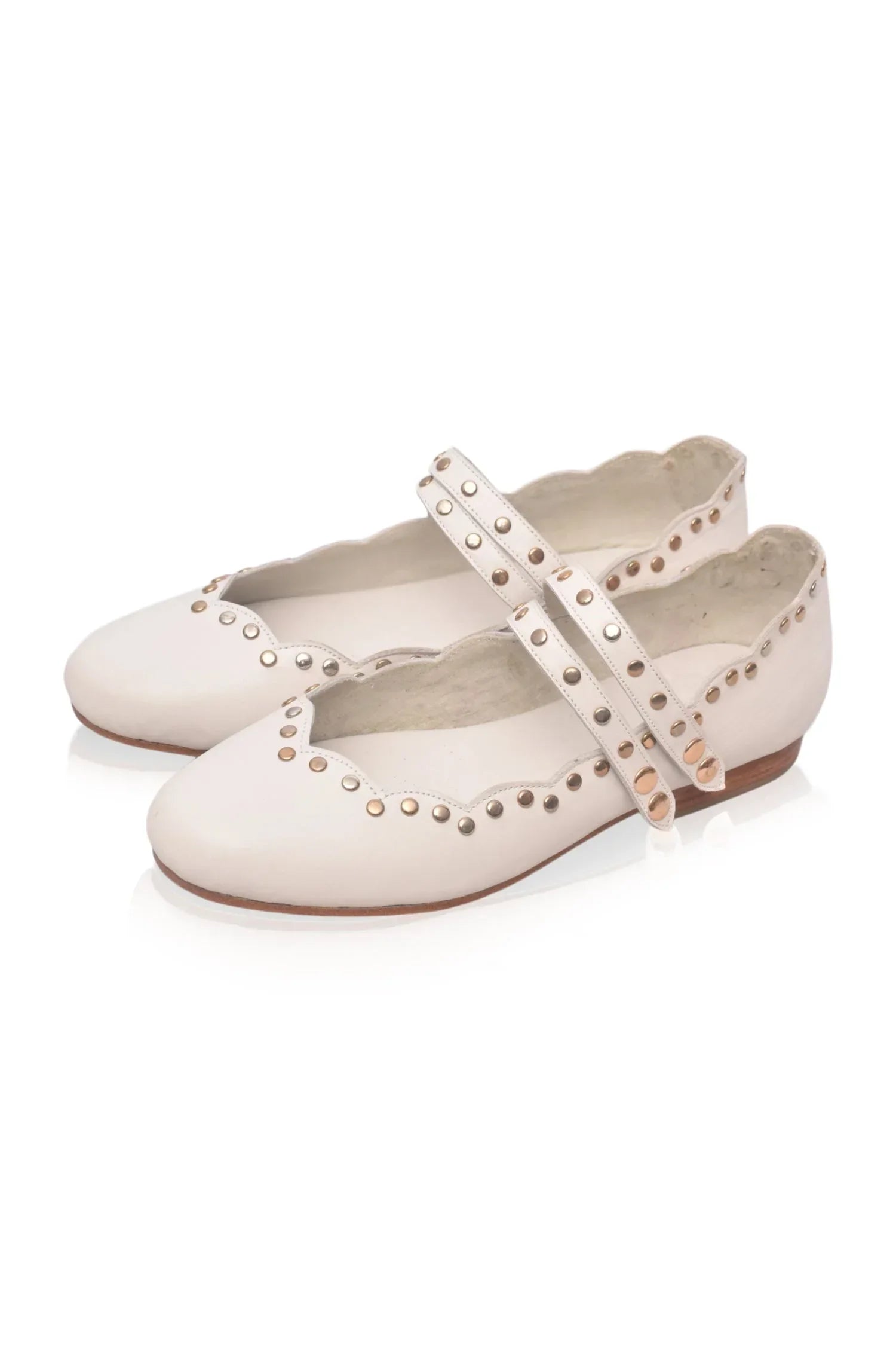 Remy Studded Leather Ballet Flats - Modz Designs