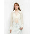 "Hazy Moonlight" Silk Chiffon Light and Hazy Feeling Cool Drape Lace-up Sun Protection Shirt Summer - Modz Designs