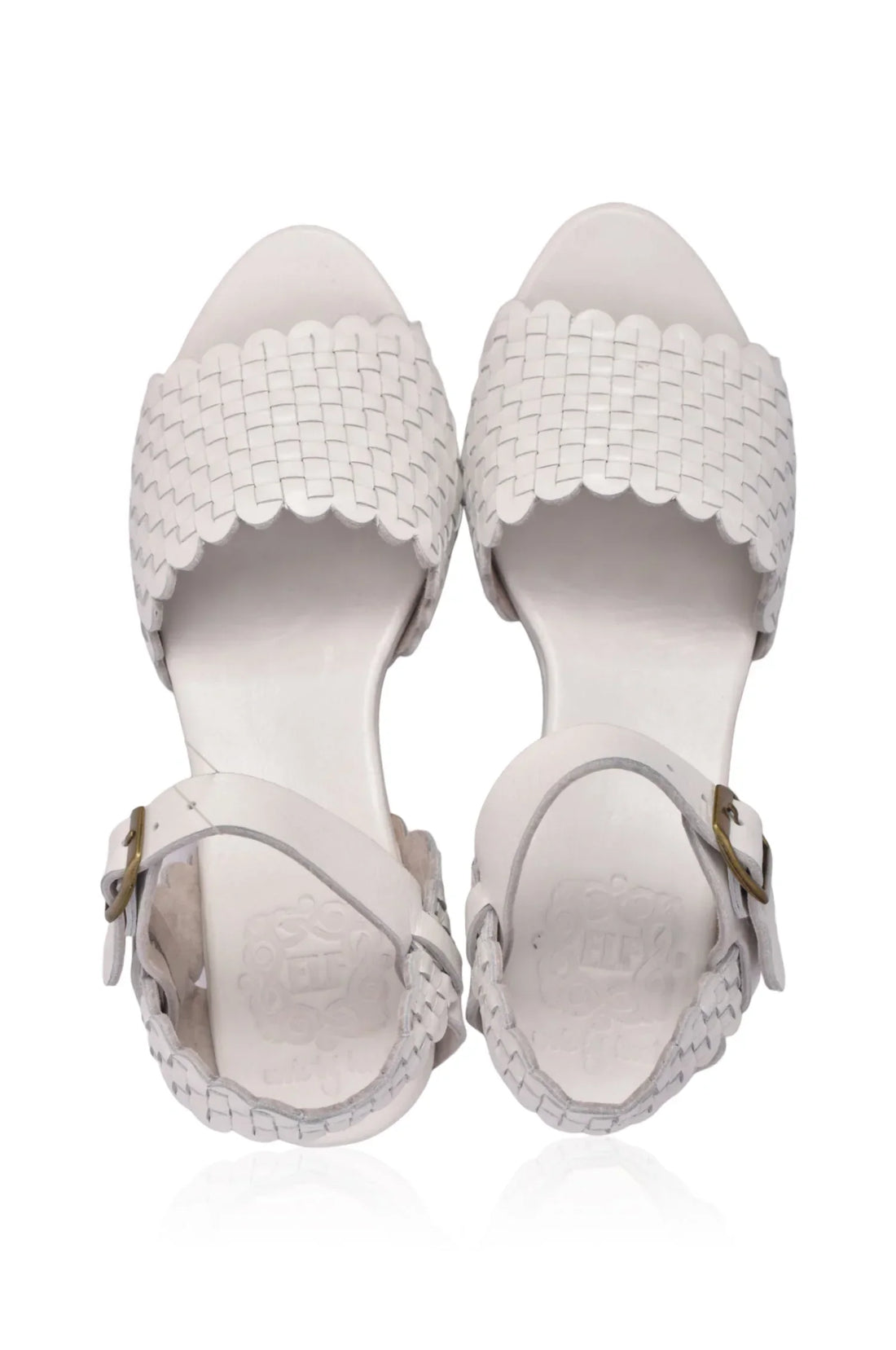 Sicily Wooden Heel Woven Sandals (Sz. 10) - Modz Designs