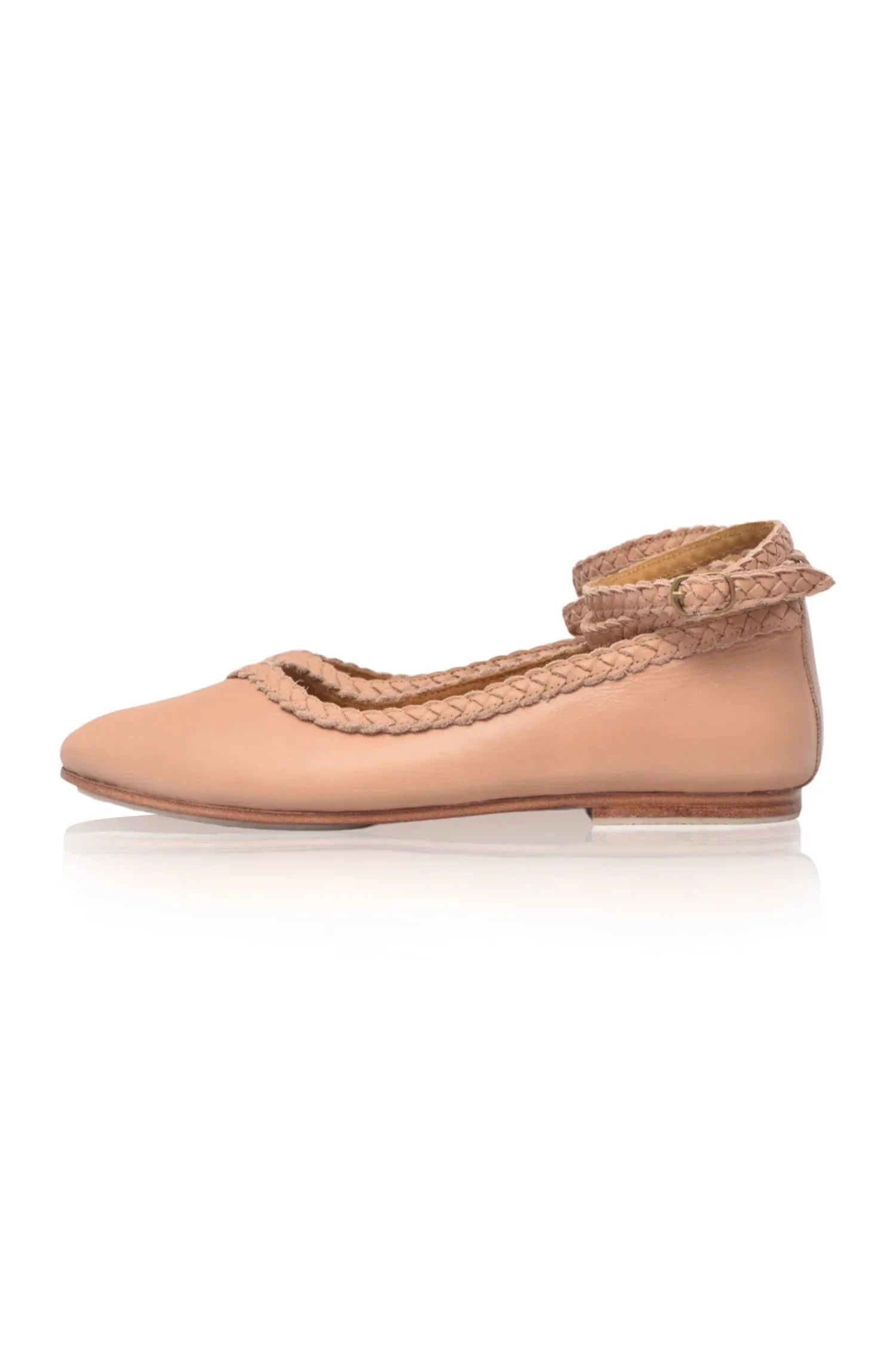 Soiree Pointy Toe Leather Ballet Flats - Modz Designs