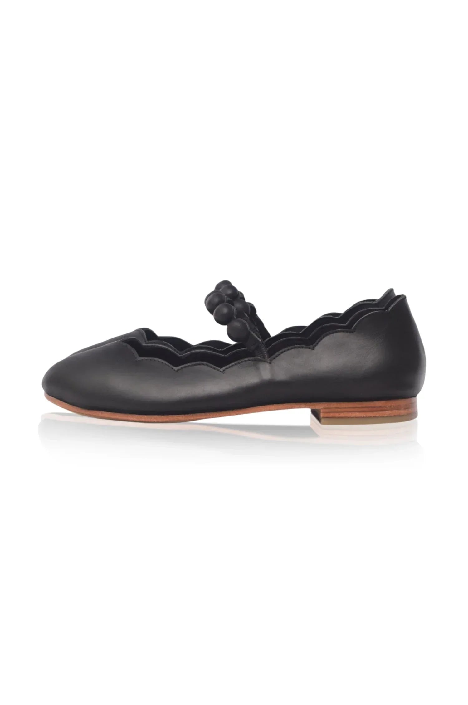 Solea Round Toe Leather Flats - Modz Designs
