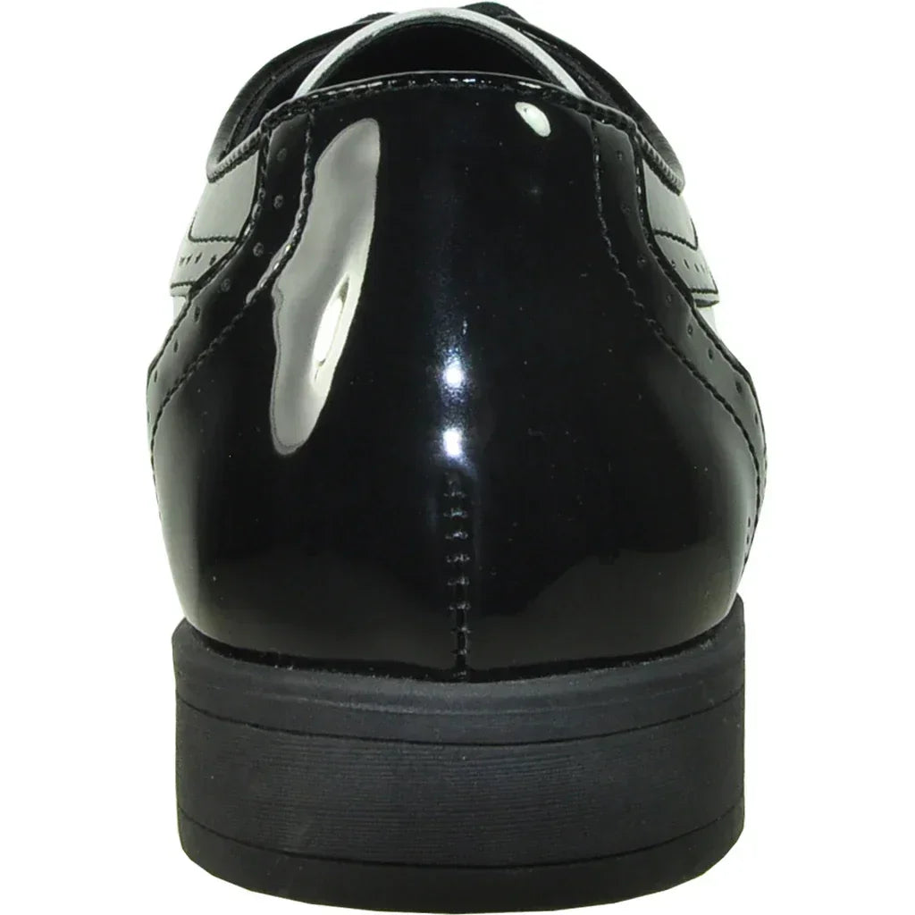 "Telford" Black and White Vangelo Tuxedo Shoes - Modz Designs