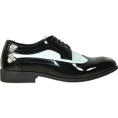 "Telford" Black and White Vangelo Tuxedo Shoes - Modz Designs