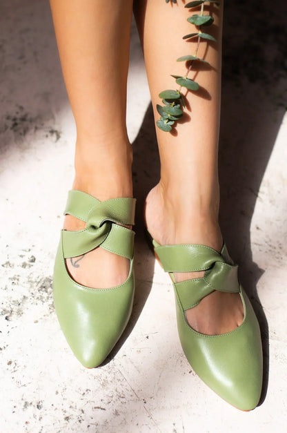 Taj Mahal Pointy Toe Mules - Modz Designs