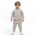 Twist Baby Jogger Set featuring a cozy cable knit pullover and matching pants for toddlers.