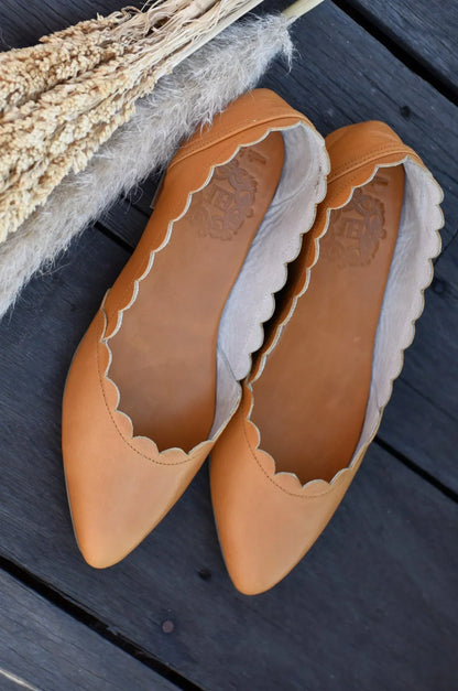 Valentina Leather Ballet Flats - Modz Designs