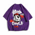 Hip hop tees shirt Panda print cotton short sleeve loose cool men T shirt casual o-neck Summer mens Punk tshirt Fashion