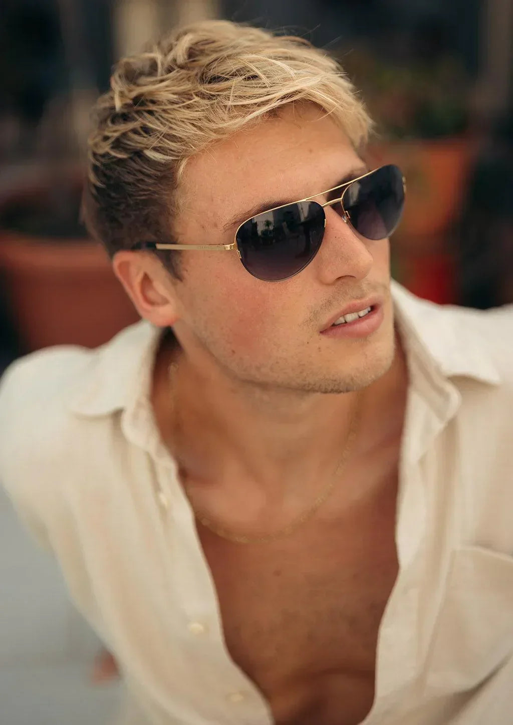 Titanium Aviator Sunglasses - V2 - 24K GOLD Plated - Modz Designs