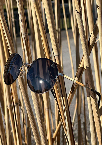 Titanium Round Sunglasses - V2 - 24K GOLD Plated - Modz Designs