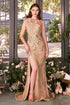 One Shoulder Beaded Evening Gown - Modz Designs