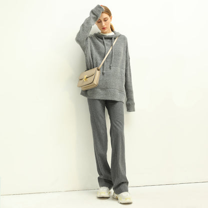 All-Around Warm Striped Grey Wool Pants - Modz Designs