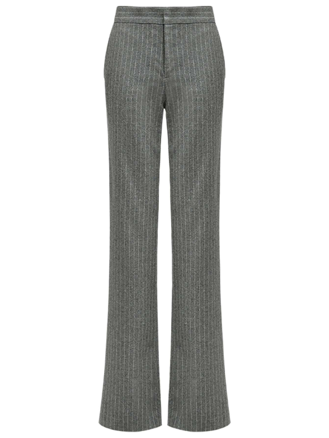 All-Around Warm Striped Grey Wool Pants - Modz Designs