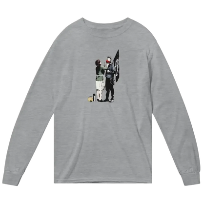 Banksy Anarchist Punk And His Mother Art Long Sleeve Shirt - Modz Designs