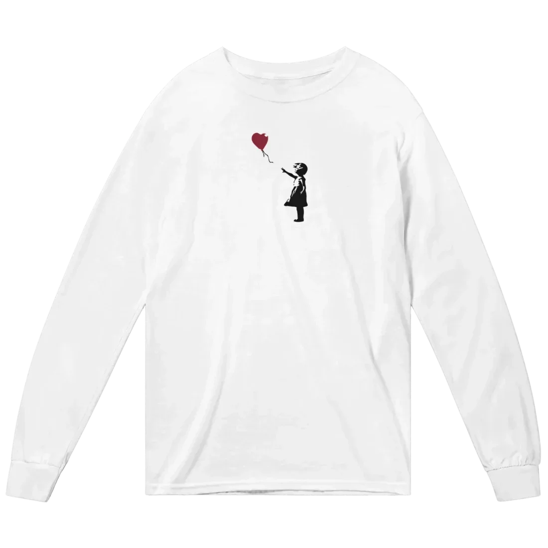 Banksy The Girl with a Red Balloon Artwork Long Sleeve Shirt - Modz Designs