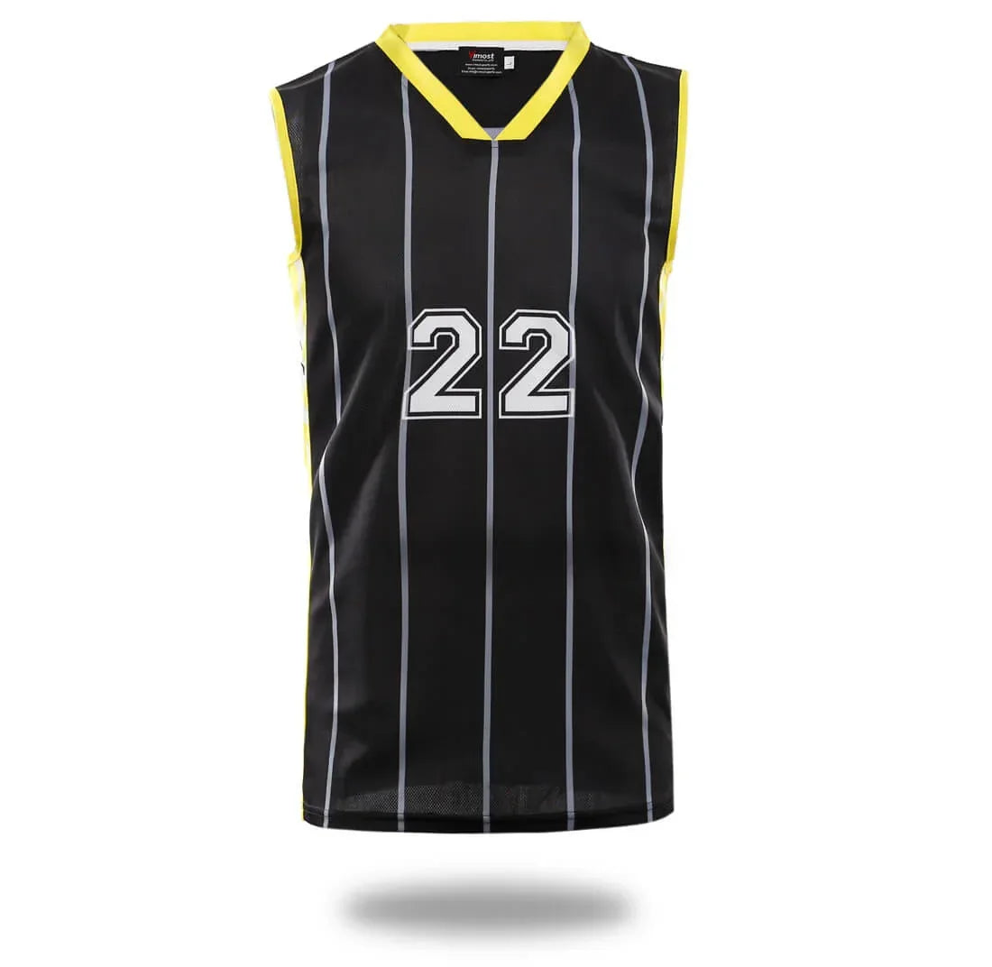 Black Stripes Design Basketball Shirts and Shorts - Modz Designs