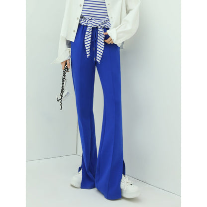 Breathable Casual Flared Pants with Side Slits - Modz Designs
