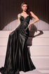 Fitted Satin & Lace Evening Gown - Modz Designs