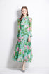 floral shirt dress for women with Long Sleeve Shirt Dress modeled by a woman with floral prints and flowing silhouette.
