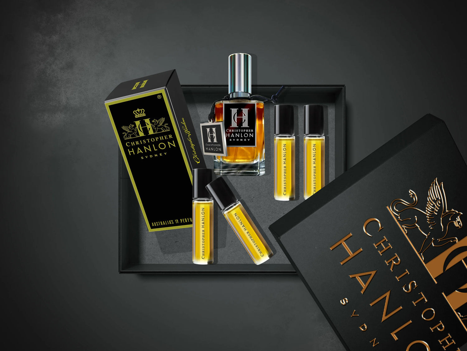 PERFUME Gift Set | Him/Her featuring luxury scents in Christopher Hanlon gift box.