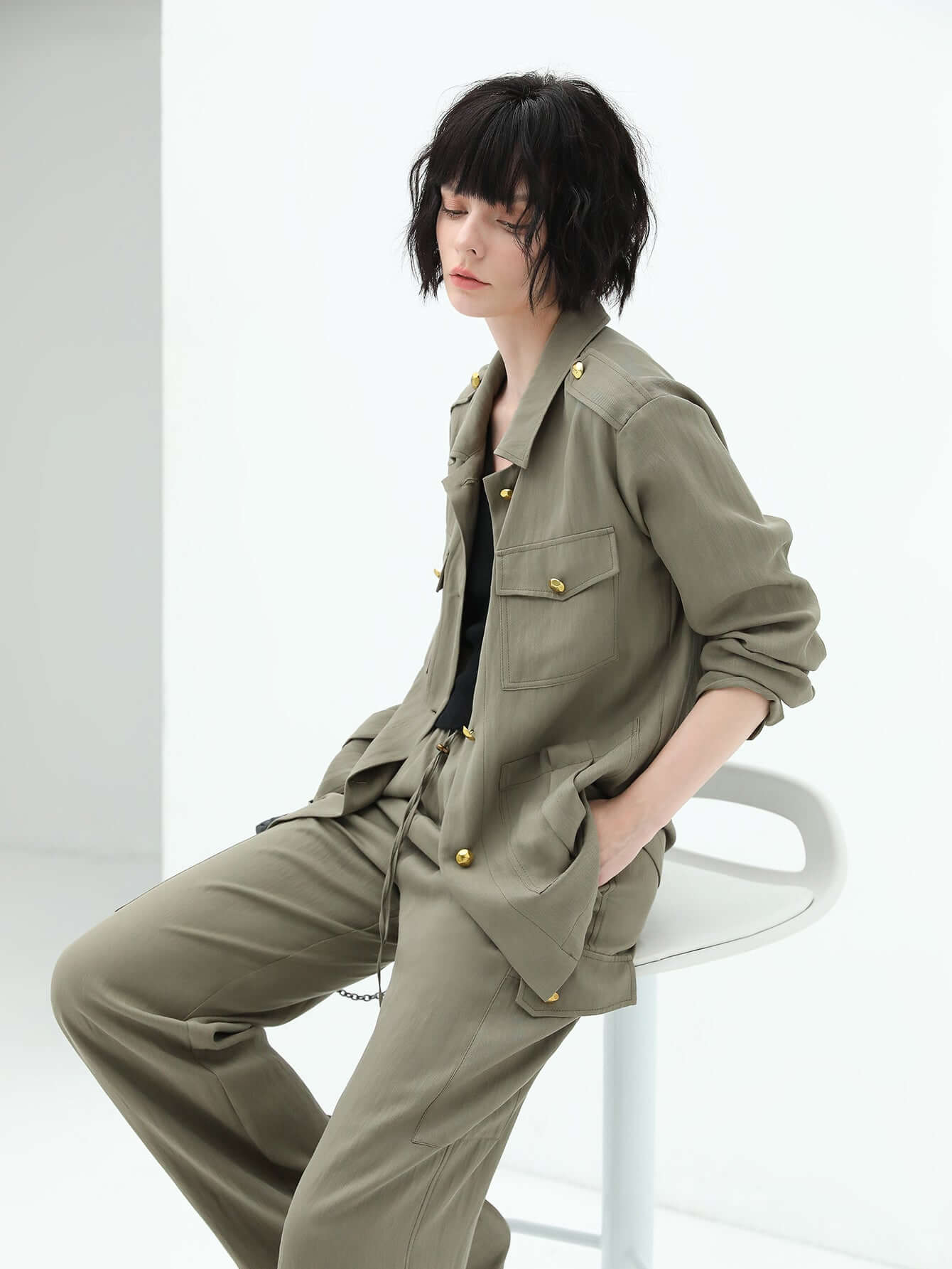 Green Straight Leg Cargo Pants - Modz Designs