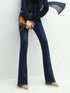 High Rise Cowgirl Navy Flared Jeans - Modz Designs
