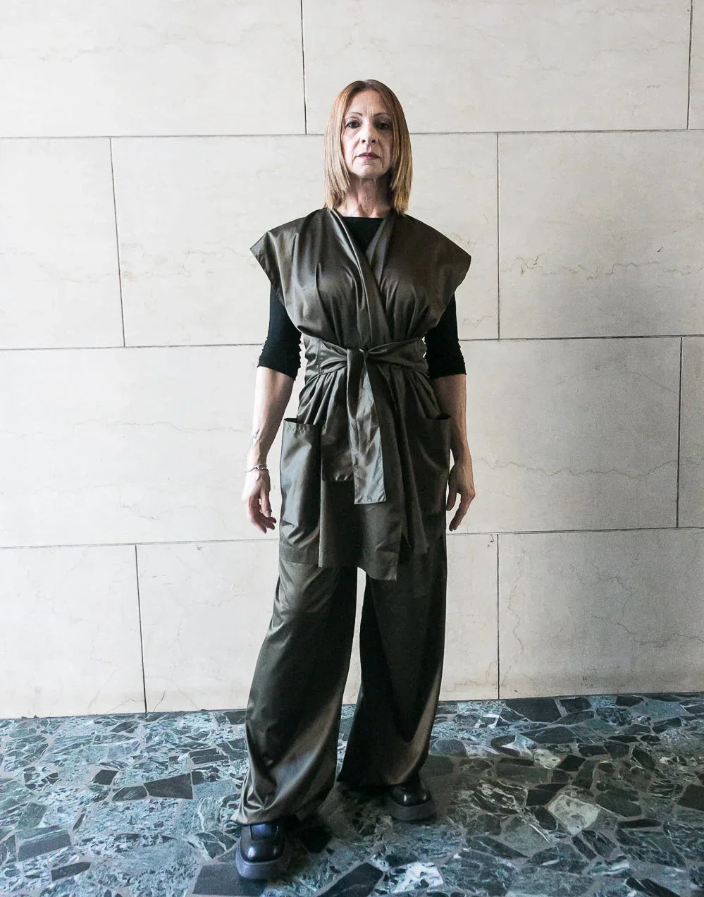 Adjustable Vest with Belt - Black/Olive/Ocra Newlife - Modz Designs