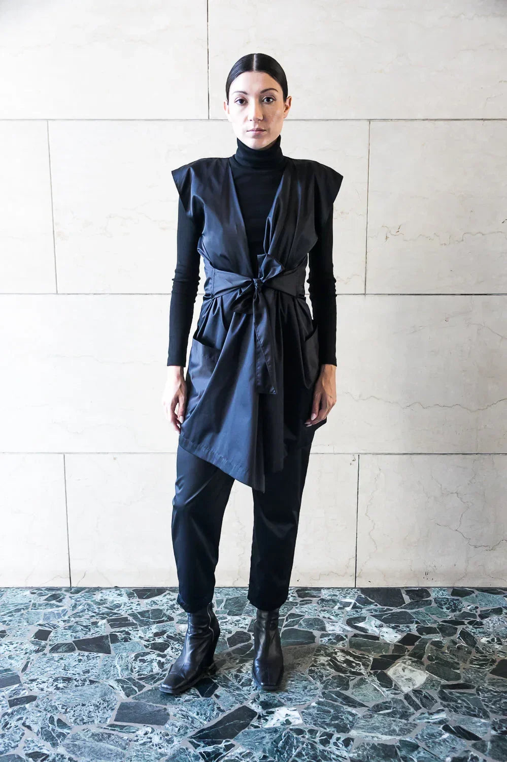 Adjustable Vest with Belt - Black/Olive/Ocra Newlife - Modz Designs