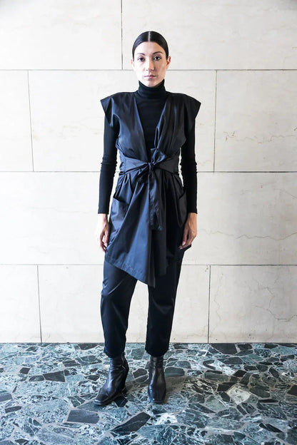 Adjustable Vest with Belt - Black/Olive/Ocra Newlife - Modz Designs