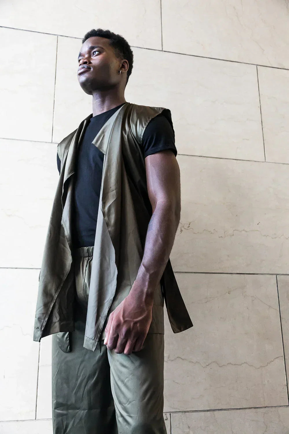 Adjustable Vest with Belt - Black/Olive/Ocra Newlife - Modz Designs