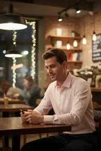 "Jamison" Pink Twill Spread Collar Dress Shirt - Modz Designs