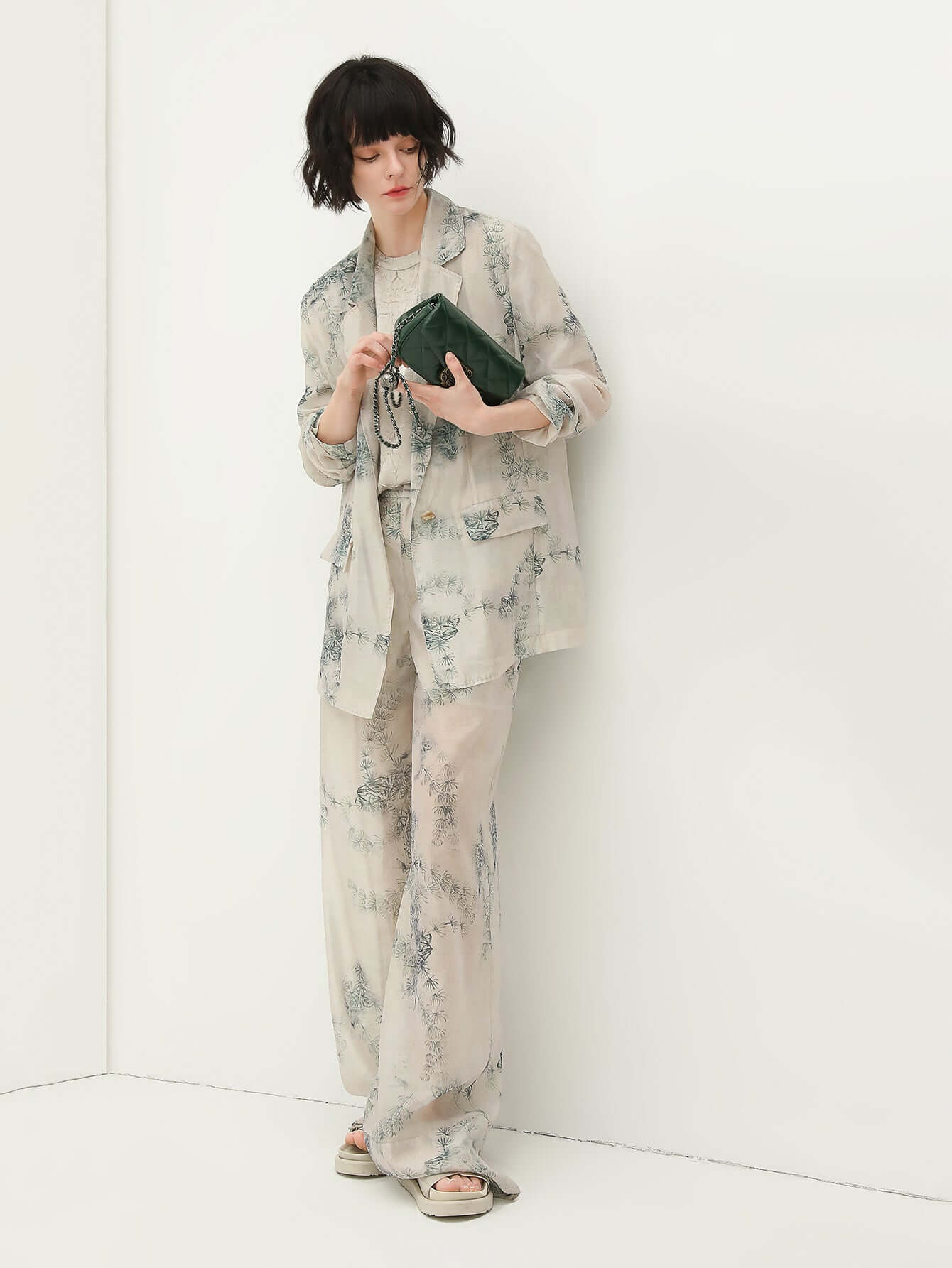 Lightweight Green Straight Leg Pants - Modz Designs