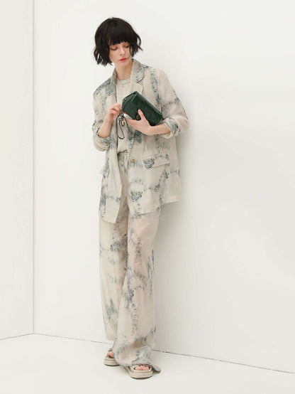 Lightweight Green Straight Leg Pants - Modz Designs