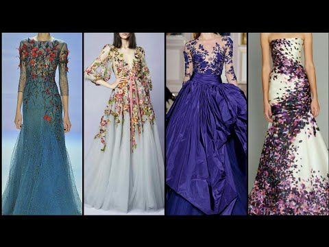 3-D Flower Applique Glitter Mesh A-line Dress w/ Embroidery and Sequin