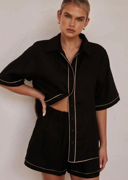 Black Poplin Cotton Shirt - Modz Designs