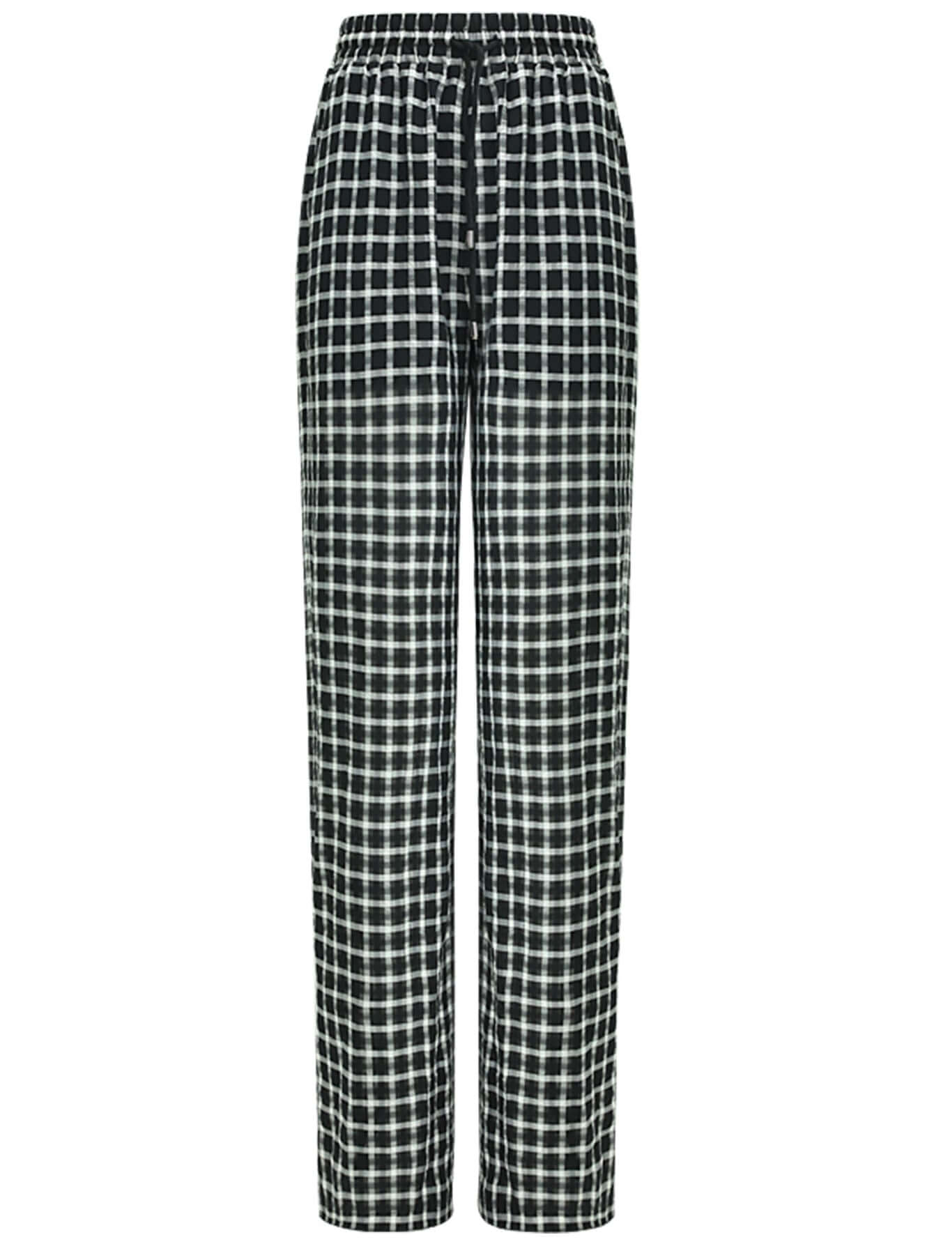 Slouchy Relaxed Fit Casual Checkered Pants - Modz Designs